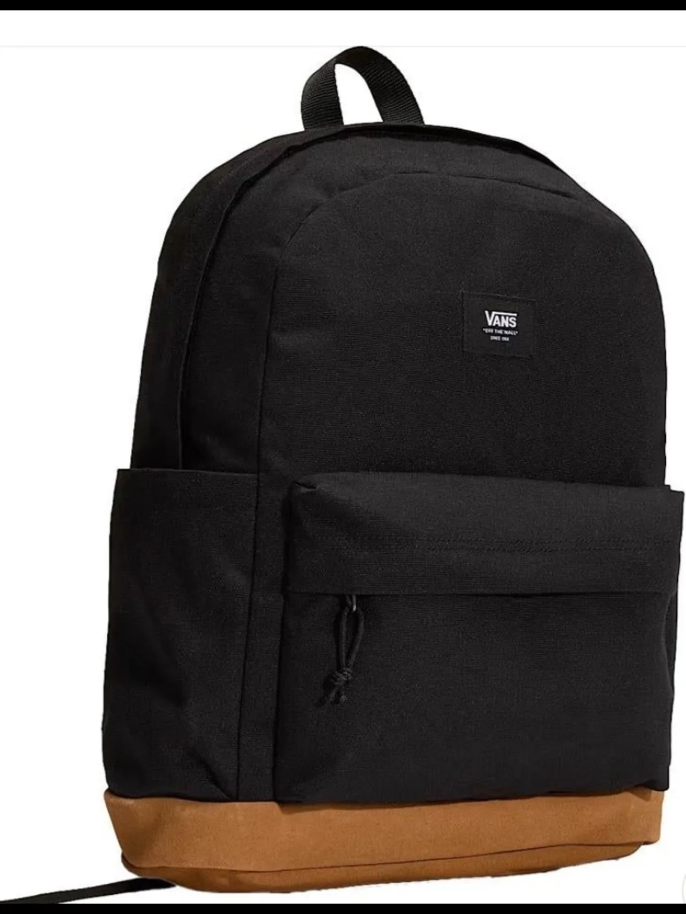 NEW! Vans Black Backpack with Tan Base NWT